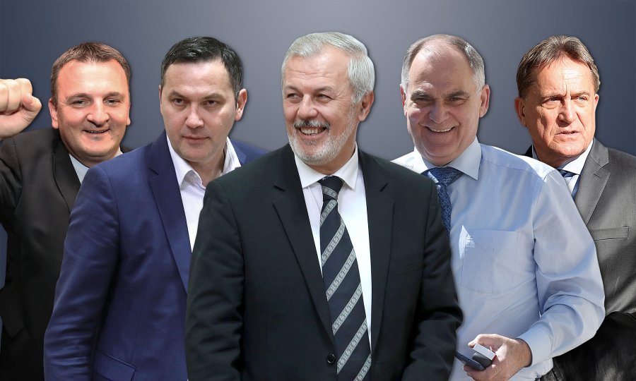 Petar Škorić, Marijan Kustić, Ante Sanader, Blaženko Boban, Božidar Kalmeta