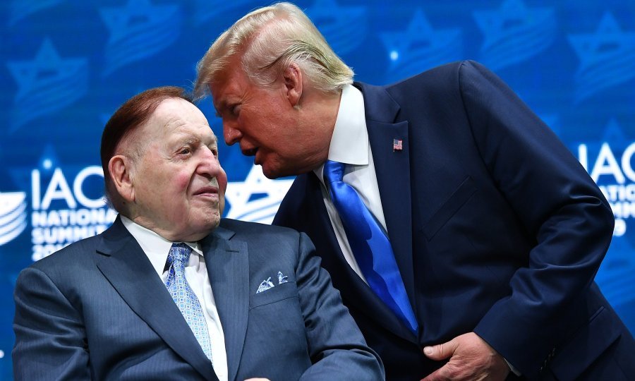Sheldon Adelson i Donald Trump
