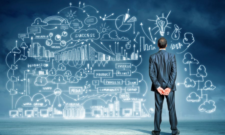 muškarac rješavanje problema ideja startup