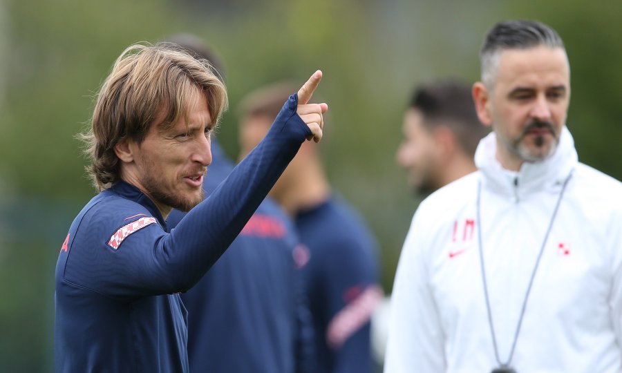 Luka Modrić i kondicijski trener Luka Milanović