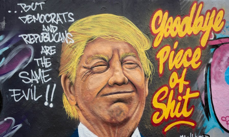 Mural s likom američkog predsjednika Donalda Trumpa u Berlinu