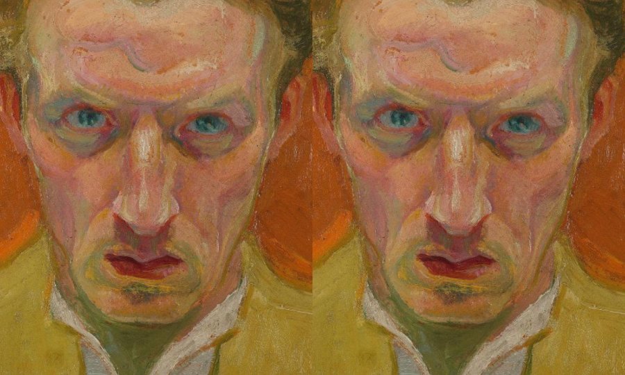 Autoportret, Jerolim Miše, 1914., ulje na kartonu, 32 x 23,5 cm, privatno vlasništvo