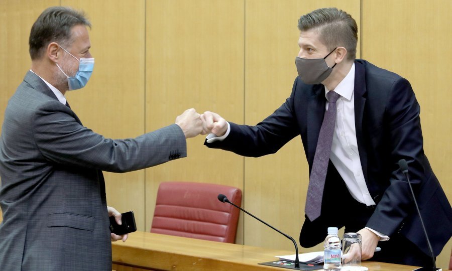 Gordan Jandroković i Zdravko Marić u Hrvatskom saboru