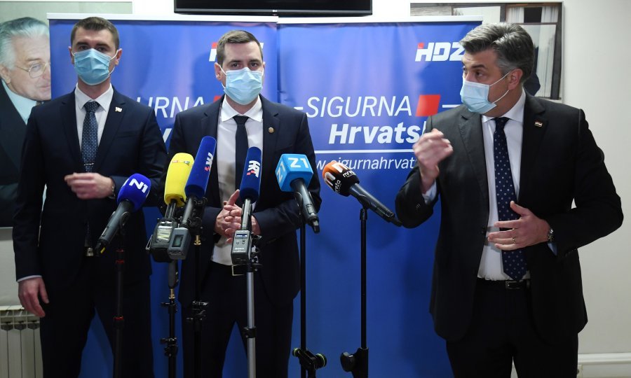 Davor Filipović, Mislav Herman i Andrej Plenković