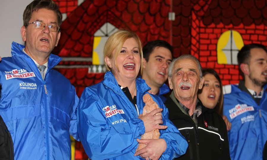 Kolinda Grabar Kitarović u prosincu 2019. iz rodnih je Dražica krenula u izbornu kampanju
