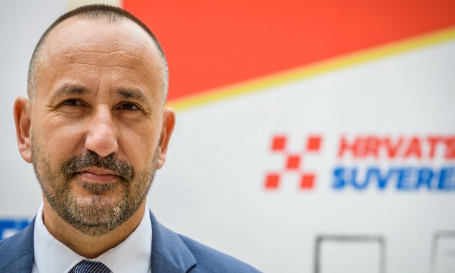 Predstavljanje Hrvoja Zekanovića , kandidata stranke Hrvatski Suverenisti za gradonačelnika Šibenika za predstojećim lokalnim izborima, 27. ožujka 2021. u Šibeniku
