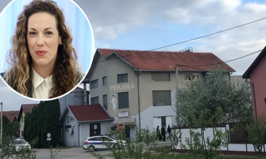 Odvjetnica Vanja Jurić/skupina koja je uzvikivala uvredljive parole u Borovu (dolje desno)
