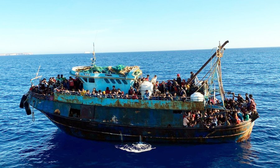 Migranti na Lampedusi