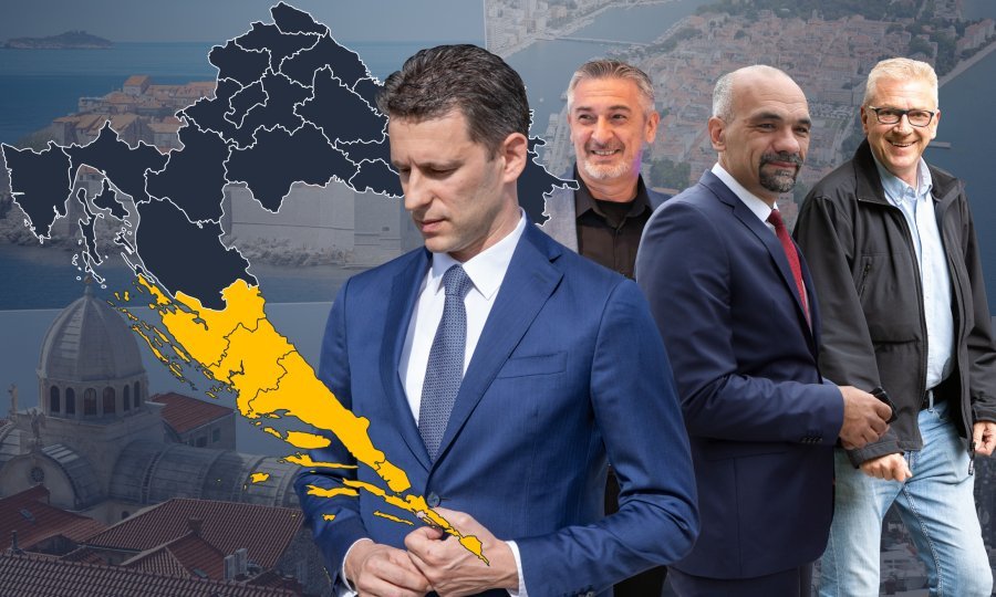 Izazivači u drugom krugu utrke za dalmatinske županije: Božo Petrov, Ivica Žuvela, Marko Jelić, Ranko Ostojić