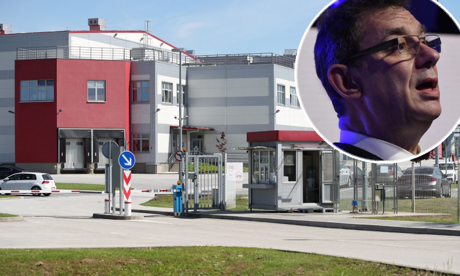 Albert Bourla (u krugu) i Pfizerova tvornica u Savskom Marofu