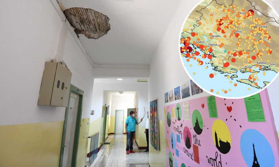 Posljedice jutrošnjeg potresa, potresi na šibenskom području u povijesti