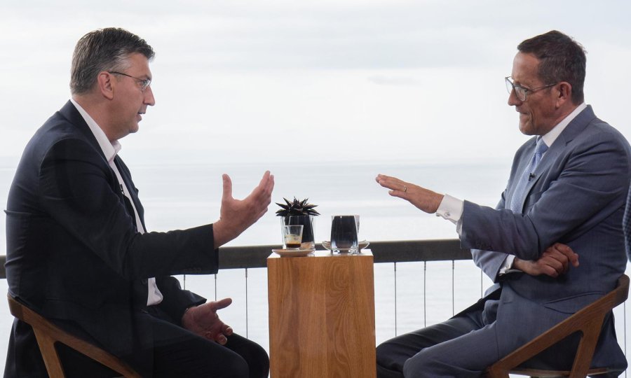 Andrej Plenković i Richard Quest