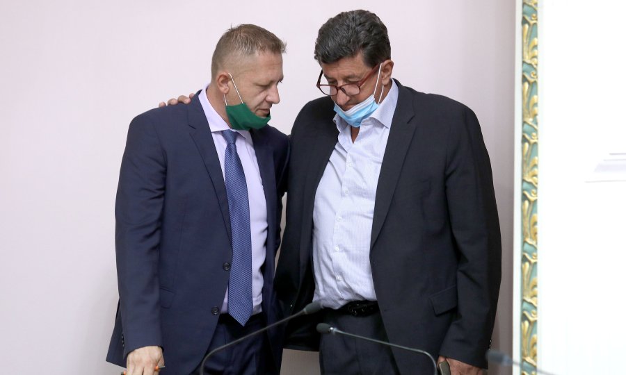 Krešo Beljak i Željko Sačić u Hrvatskom saboru