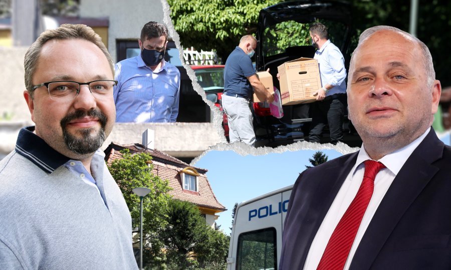 Uhićenja i pretresi u Zagrebu; Denis Mohenski, Kazimir Bačić
