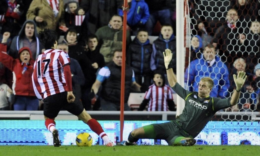 Ji Dong-Won Joe Hart Sunderland Manchester City