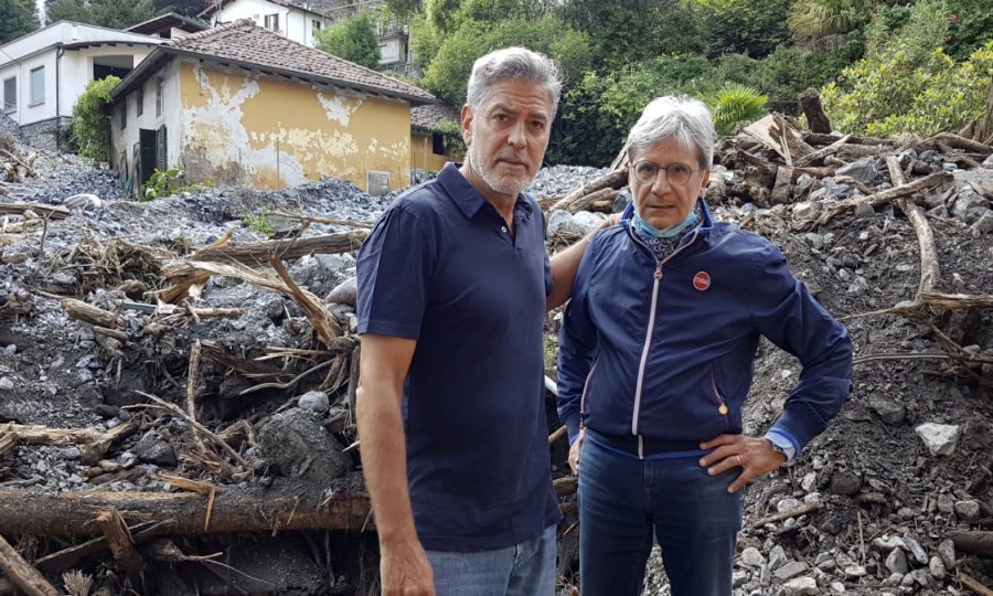 George Clooney i gradonačelnik Roberto Pozzi