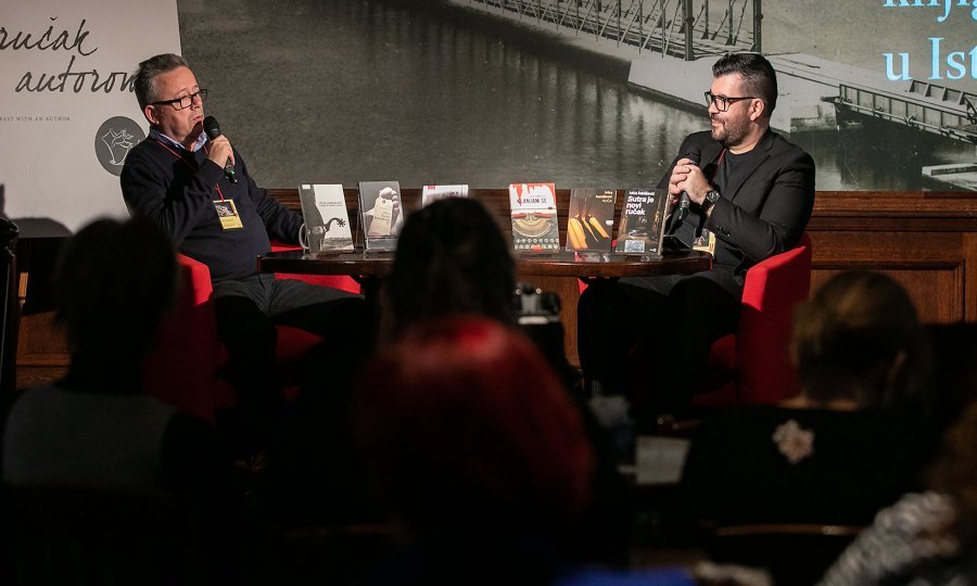 Ivica Ivanišević i Aljoša Pužar na 'Doručku s autorom'