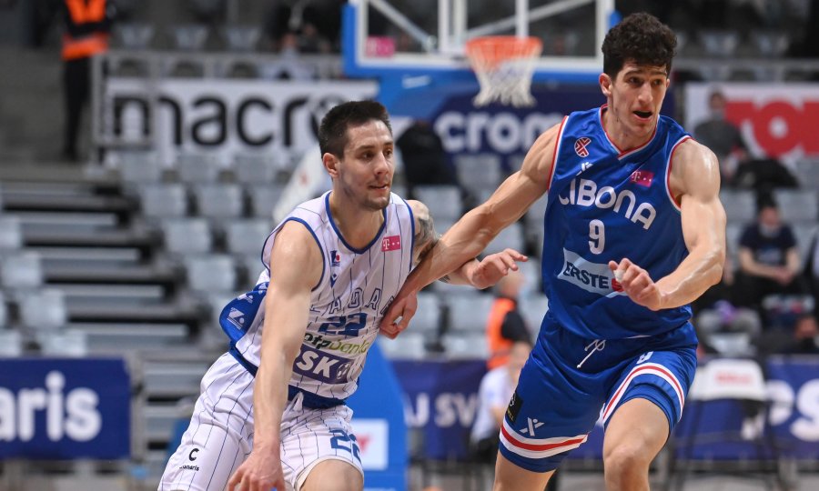 Martin Junaković (KK Zadar) i Amar Gegić (KK Cibona)