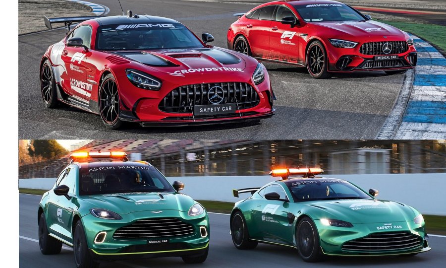 Mercedes-AMG GT Black Series, Mercedes-AMG GT 63 S 4MATIC+, Aston Martin Vantage Safety Car i DBX Medical Car