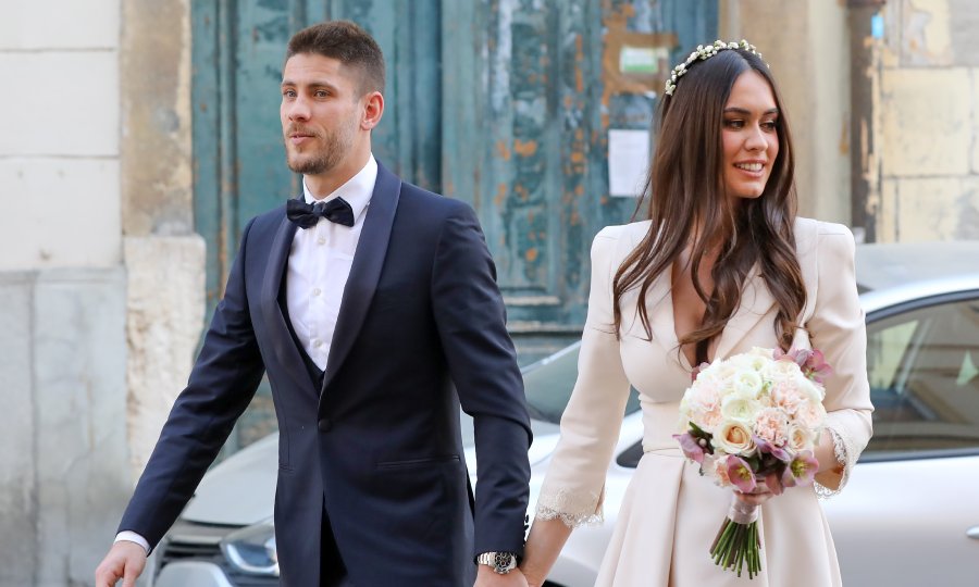 Vjenčanje Mije i Andreja Kramarića kod matičara u ožujku prošle godine