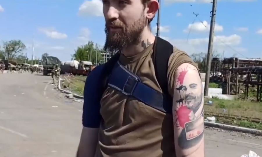 Snimka zarobljenog pripadnika jedinice Azov