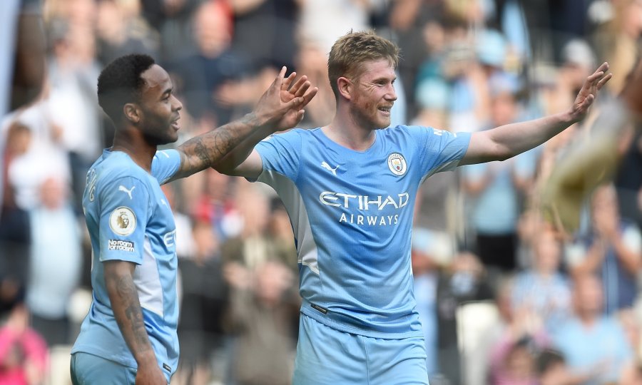 Raheem Sterling (lijevo) i Kevin De Bruyne