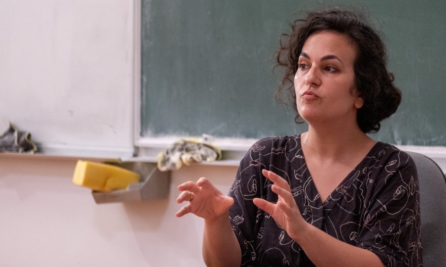 Jakuta Alikavazović snimljena prilikom nedavnog gostovanja na Festivalu europske kratke priče u Zadru