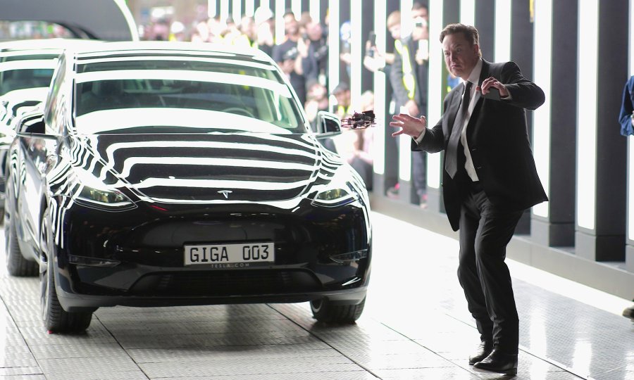 Elon Musk na otvaranju Tesline tvornice u Berlinu u ožujku 2022.