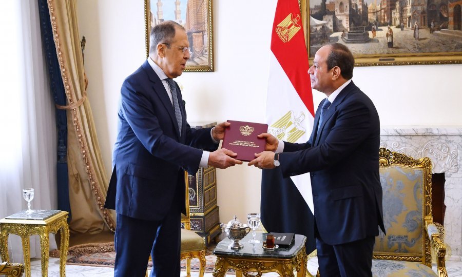 Sergej Lavrov i Abdel Fattah al-Sisi