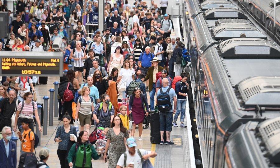 Štrajk željezničara u Velikoj Britaniji, London