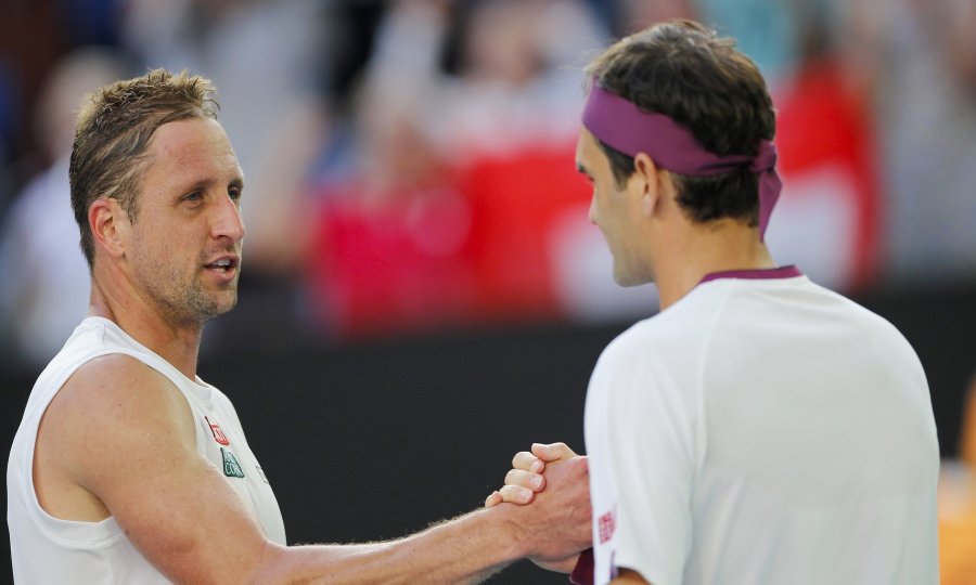 Tennys Sandgren i Roger Federer
