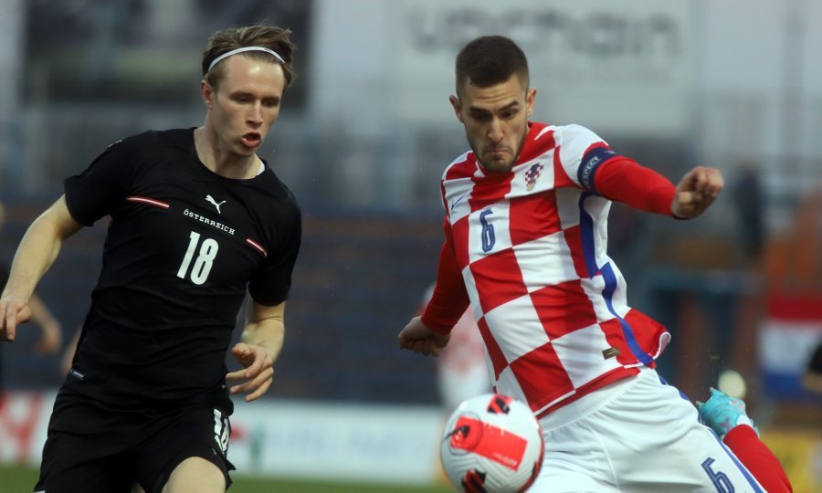 Bartol Franjić na utakmici Hrvatska - Austrija