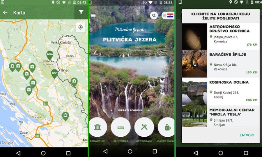 Plitvička jezera aplikacija