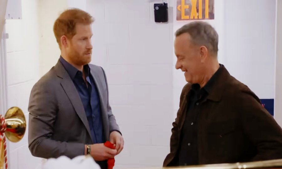 Princ Harry i Tom Hanks