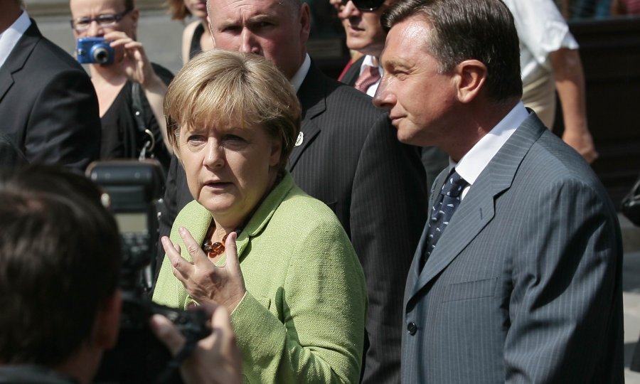 Angela Merkel Borut Pahori