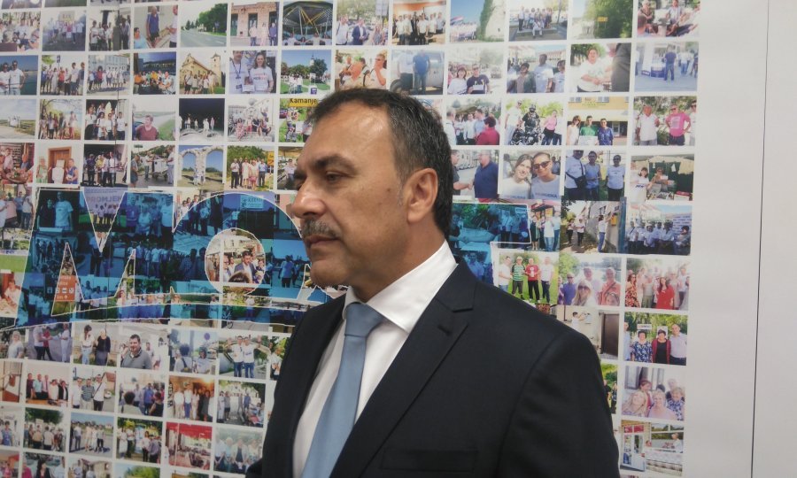 Vlaho Orepić u stožeru Mosta