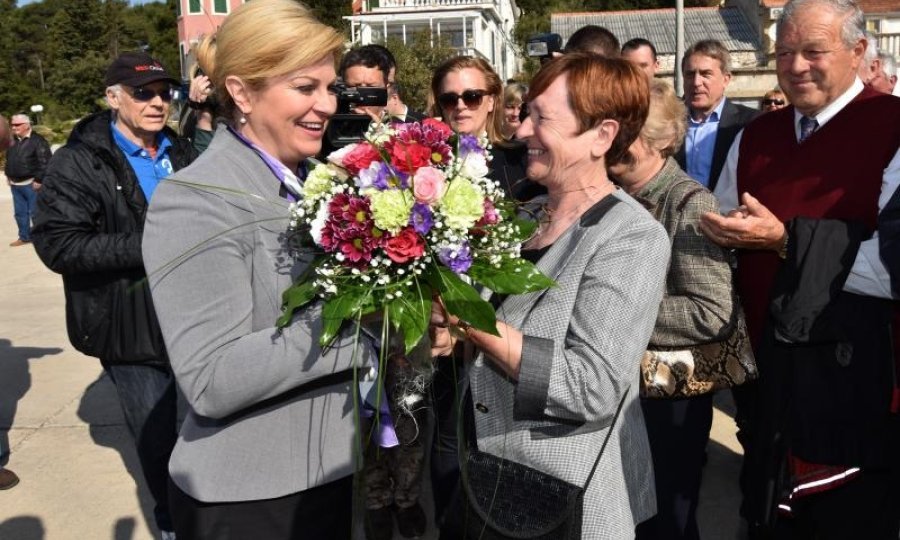 Kolinda Grabar Kitarović na otoku Molat
