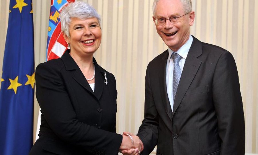 Herman van Rompuy Jadranka Kosor