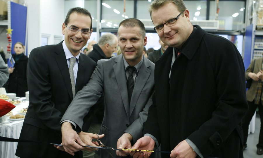 Angelo Turati, store menadžer Metro Pro centra Dinko Hegeduš i Goran Habuš