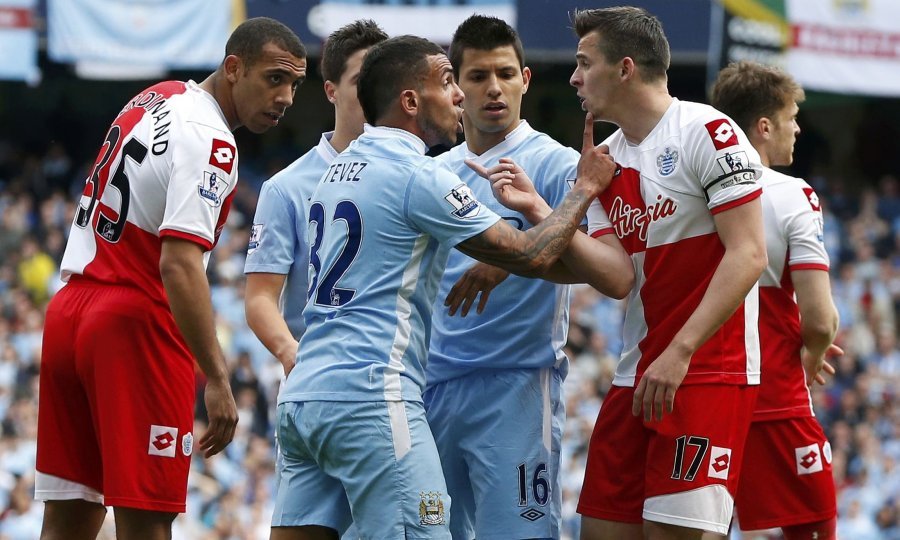 Joey Barton Kun Aguero QPR Manchester City