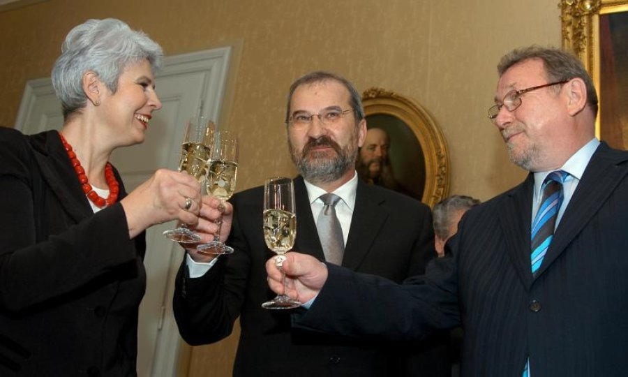 Jadranka Kosor, Mladen Bajić, Vladimir Šeks