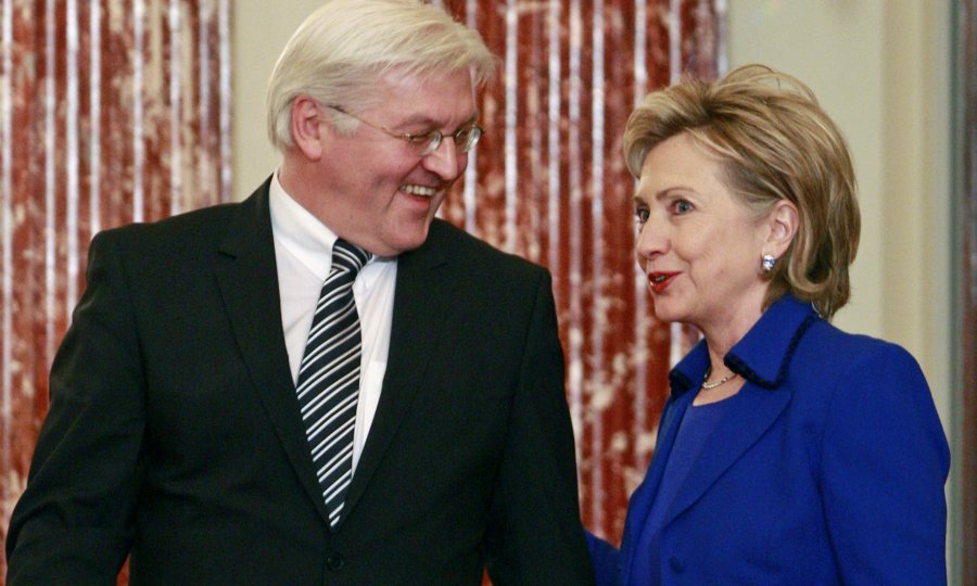 Walter Steinmeier i Hillary Clinton