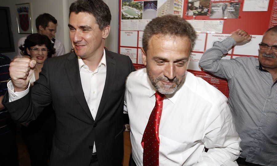 Zagrljeni Milanović i Bandić