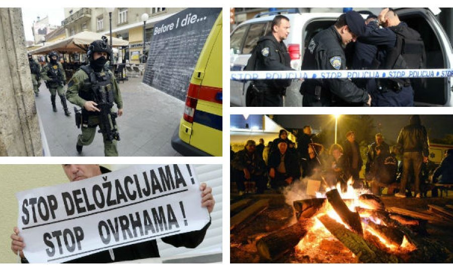 montaža logorske vatre deložacije specijalci