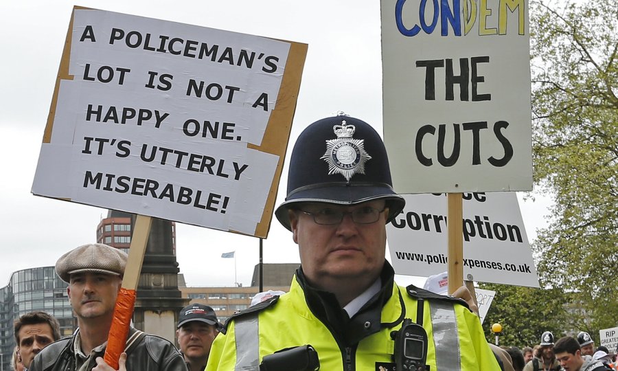 štrajk policajaca london velika britanija