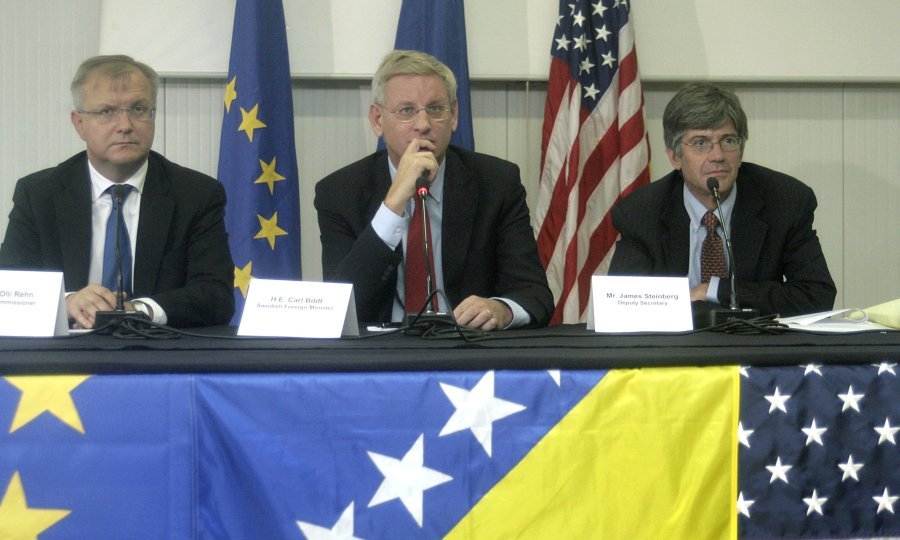 Olli Rehn, Carl Bildt i James Steingberg