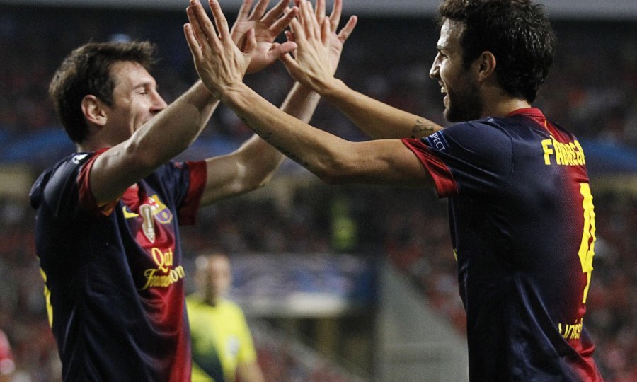 Lionel Messi i Cesc Fabregas