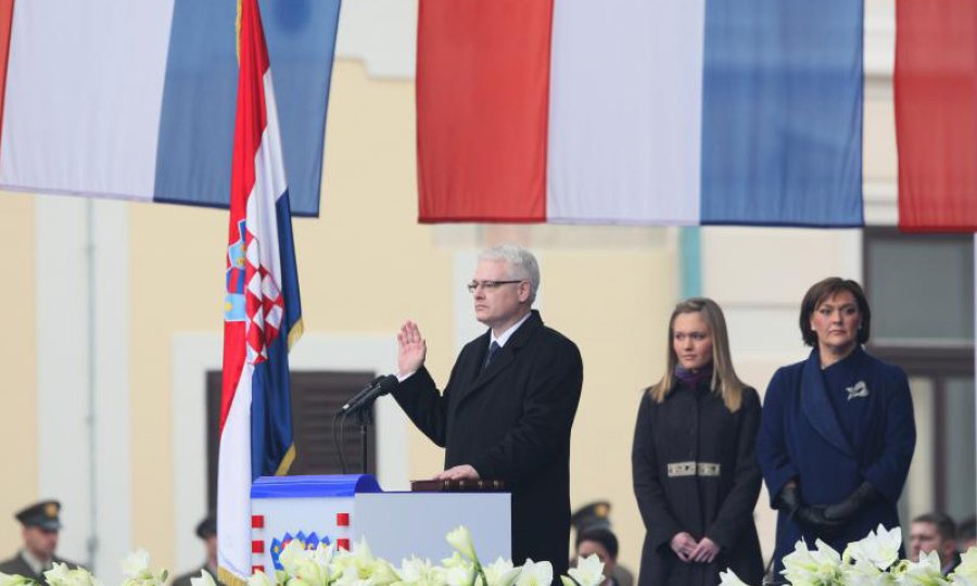 Svečana prisega trećeg hrvatskog predsjednika Ive Josipovića