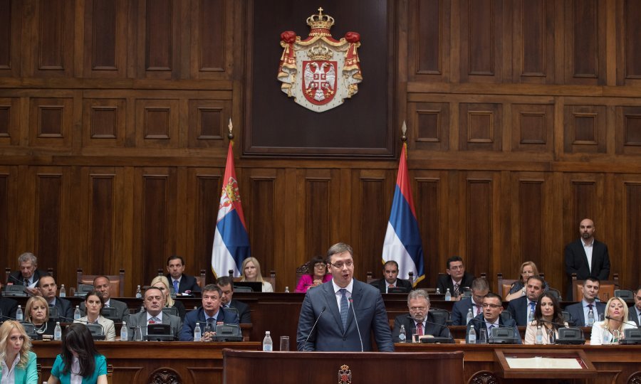 Aleksandar Vučić u Skupštini Srbije