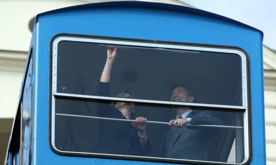 Pusić i Erjavec u uspinjači